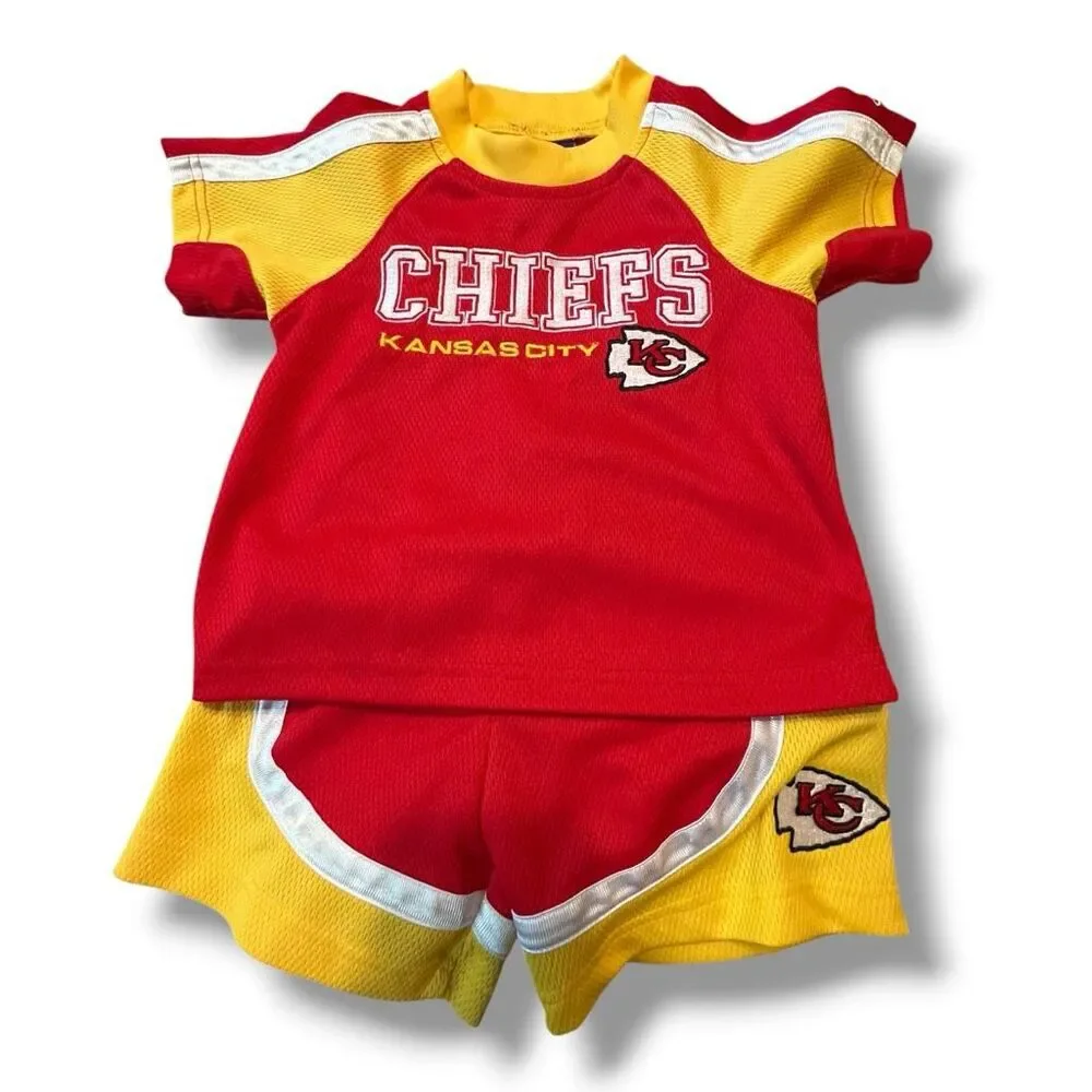 Reebok Kansas City Chiefs NFL 2 Piece Shirt Shorts Set Toddler 3T